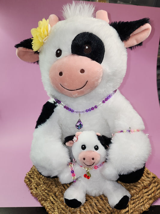 Moo Mama & Baby custom stuffies