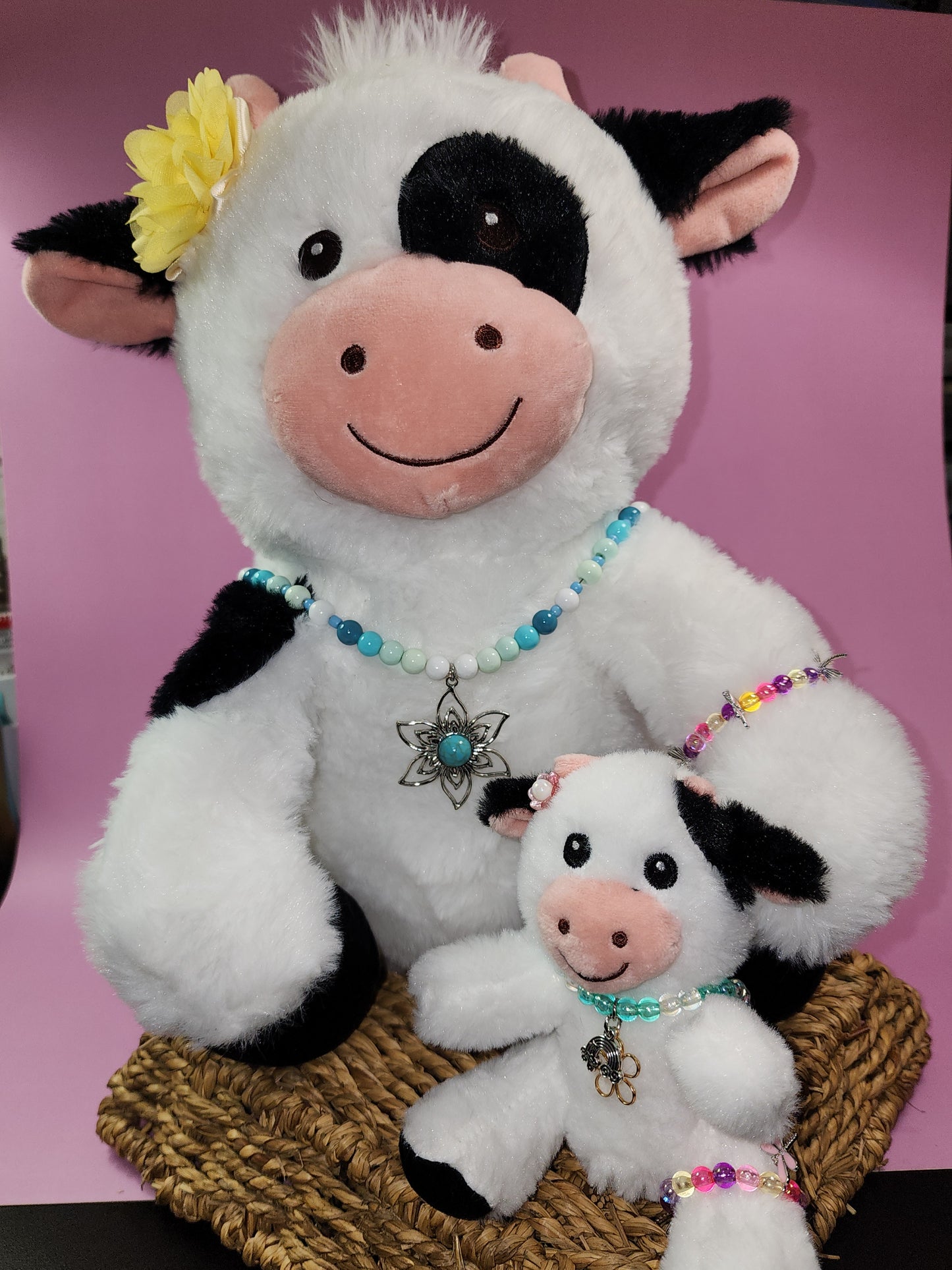 Moo Mama & Baby custom stuffies