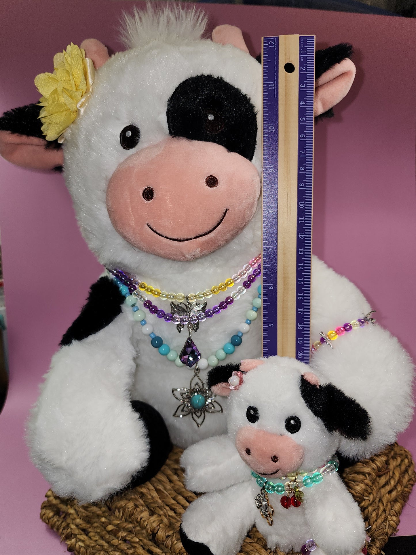 Moo Mama & Baby custom stuffies